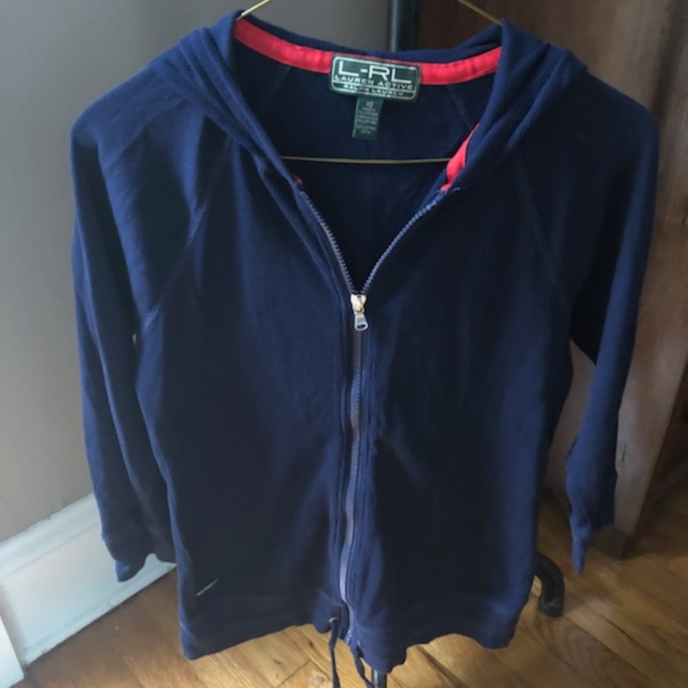 Navy Ralph Lauren Active Zip Hoodie